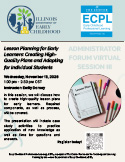 Admin Forum III Flyer